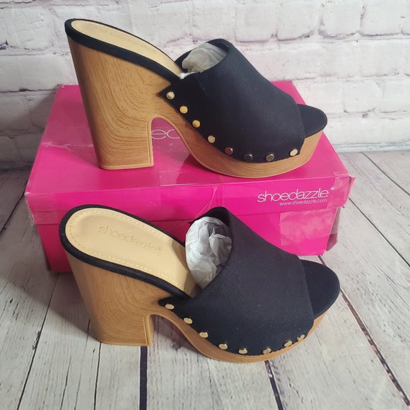 Shoe Dazzle Tarena Studded Platform Sandal - Picture 1 of 16